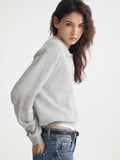 2025 Autumn And Winter Polo Collar Solid Color Sweater Women's Casual Knitted Shirt Hot Sale HZ1208