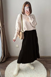 Spring And Autumn 2025 New 100-Fold Organ Half-Dress Hot Soft Half-Dress Ins HZ1208