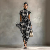 2025 Summer Explosion Solid Color Sling Dress Card Coat Dress Dress Two-Piece HZ1208