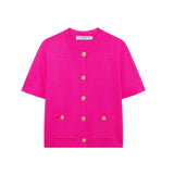 Summer New Round Collar Button Temperament Gentle Short-Sleeved Coat 6427101 HZ1208