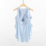 Thai Yoga Vest Women's Shockproof Bra With Bra Mat Two-In-One Sports Blouse Loose Running Fitness Set Burqa HZ1208