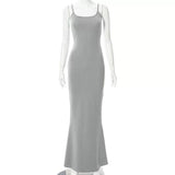 2025 New Kardashian Same Thai Pure-Want Dress Babes Hanging Dress Female Thin Ass Long Skirt HZ1208