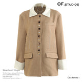 25 New Denim Washing Splicing Personality Cotton Coat 1623 HZ1208