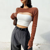 Thai Sexy Trend In Net Red Super Short Repair Jacket Hoodie Carefully Machine Personality Outside The Top Woman HZ1208