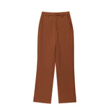 Z2025 Spring New Women's Collar Short-Sleeved Short Coat Straight Trousers 8491053 8491054 HZ1208