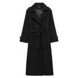 Autumn New Classic British Hair This Double Buckle Wind Coat Coat HZ1208