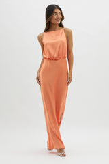 Midnight Hour Side Split Midi Dress Sunset